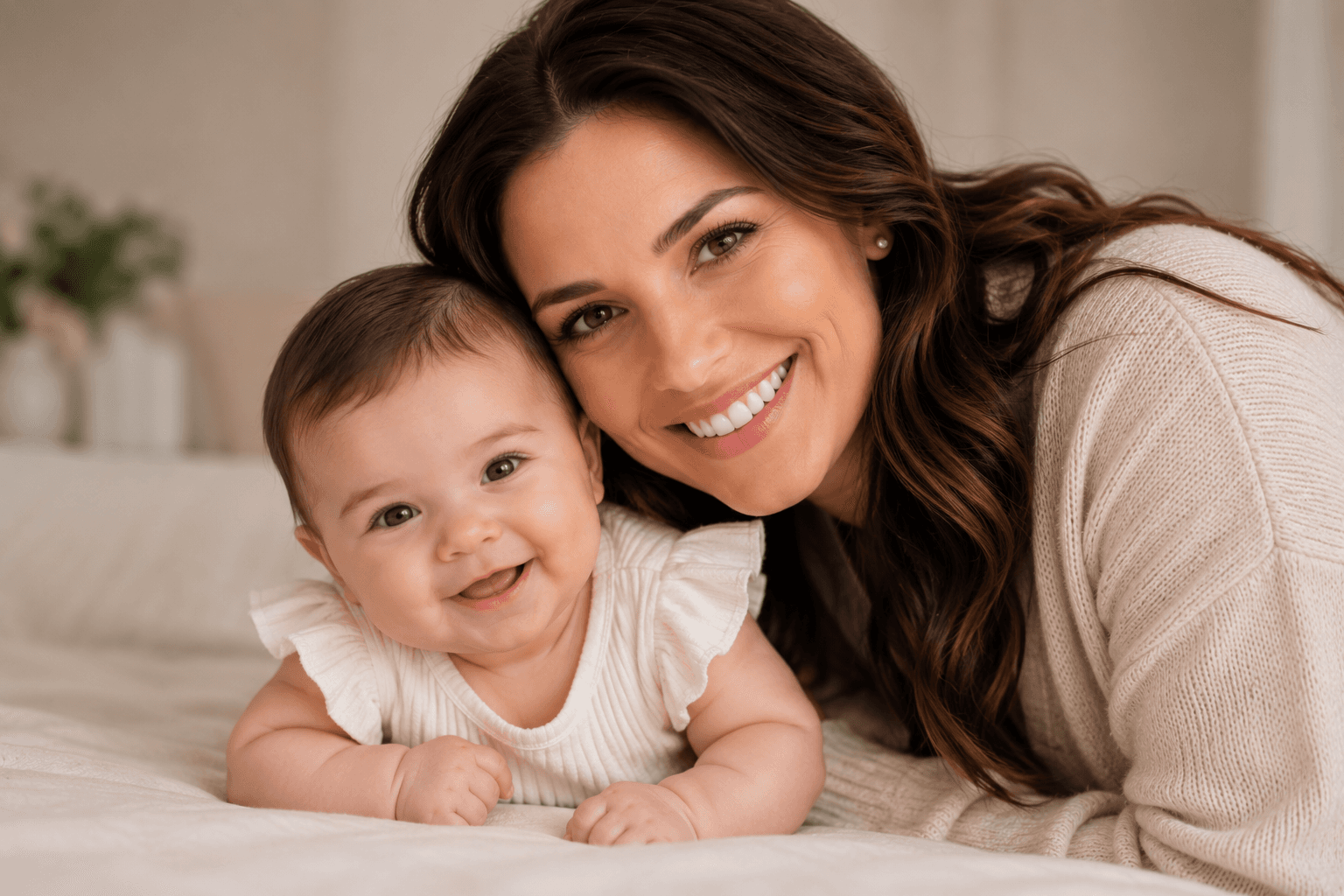 Mother and baby