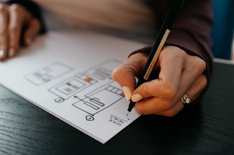 UI wireframe design